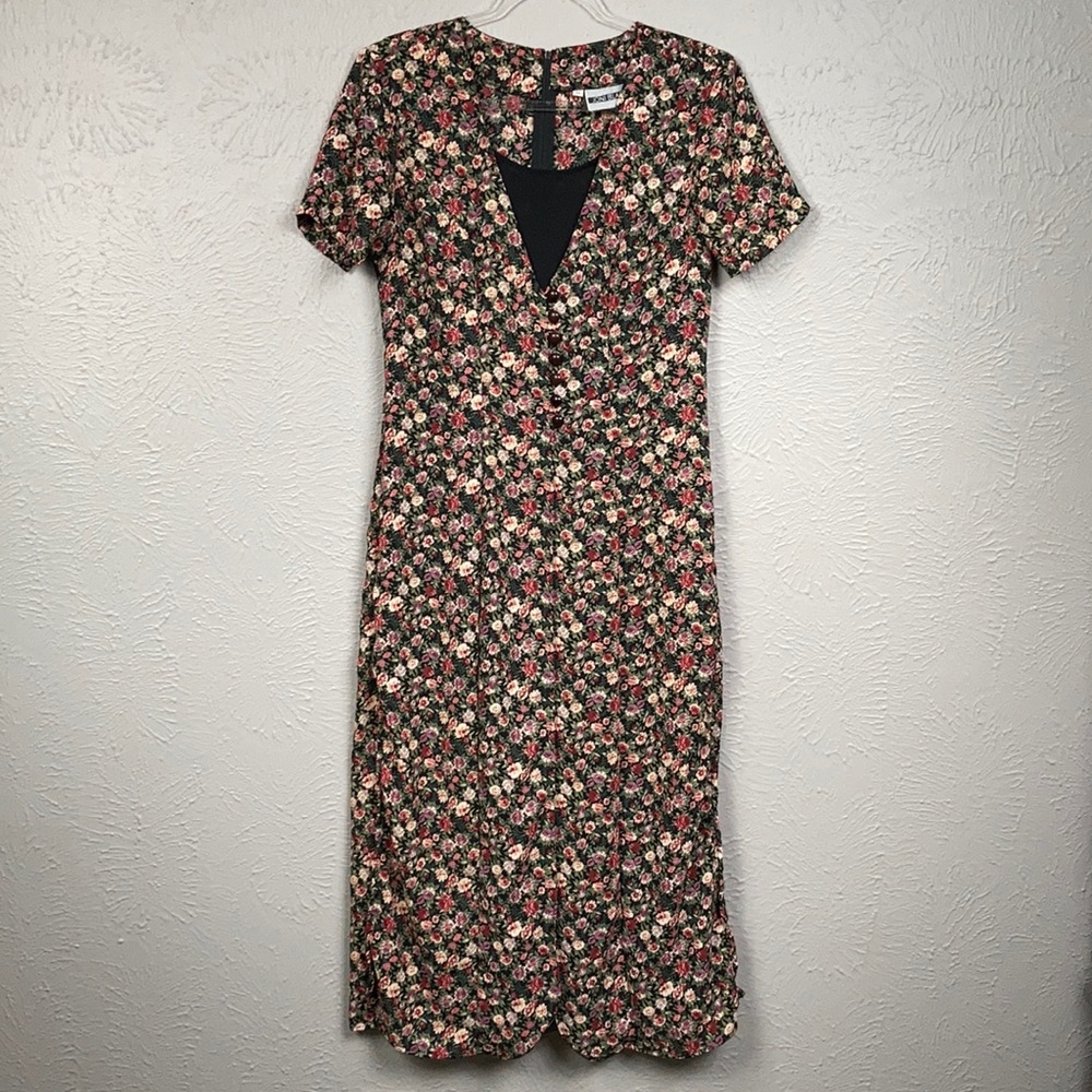 Vintage Joni Blair Floral Print 90's Dress Size 11